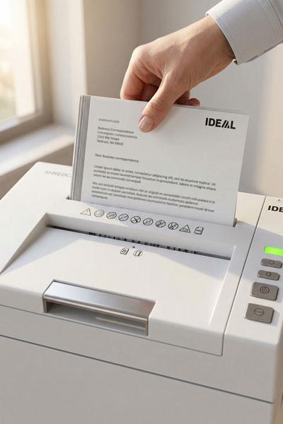 Der Shredcat 8291 verfügt über einen manuellen Einzug für bis zu 8 Blatt gleichzeitig