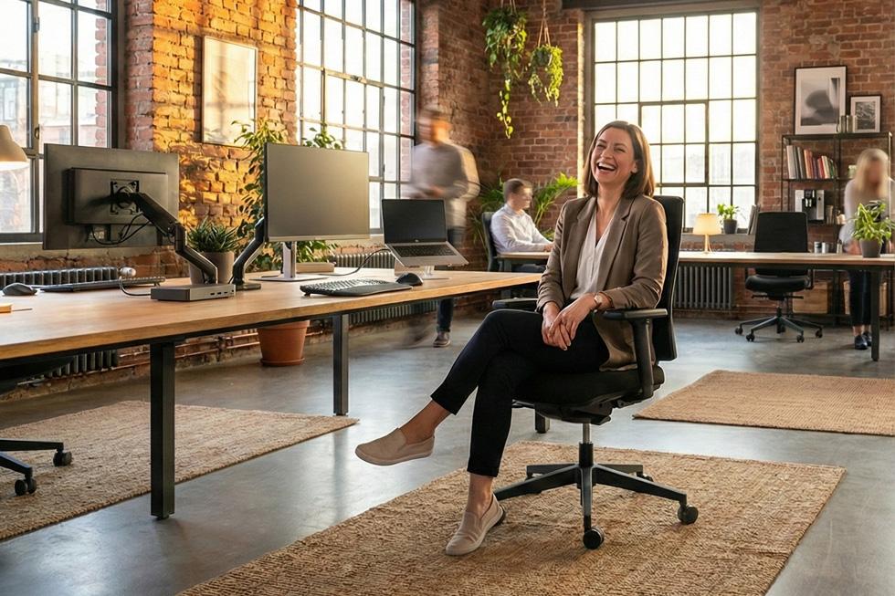 Ergonomischer Bürostuhl Dauphin @Just evo in modernem Büro in Berlin - Sonderaktion ZIB Service GmbH