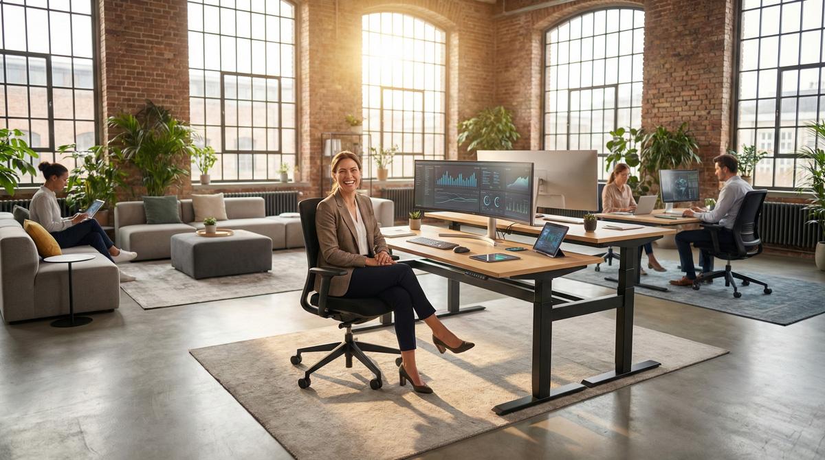 Ergonomischer Bürostuhl Dauphin @Just evo in modernem Büro in Berlin - Sonderaktion ZIB Service GmbH